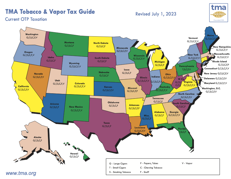 NATO: Tobacco Tax Maps